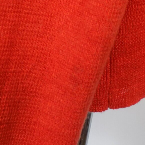 Eileen Fisher 100% Linen Open Front Cardigan Sweater Size L Large Coral - Picture 5 of 5